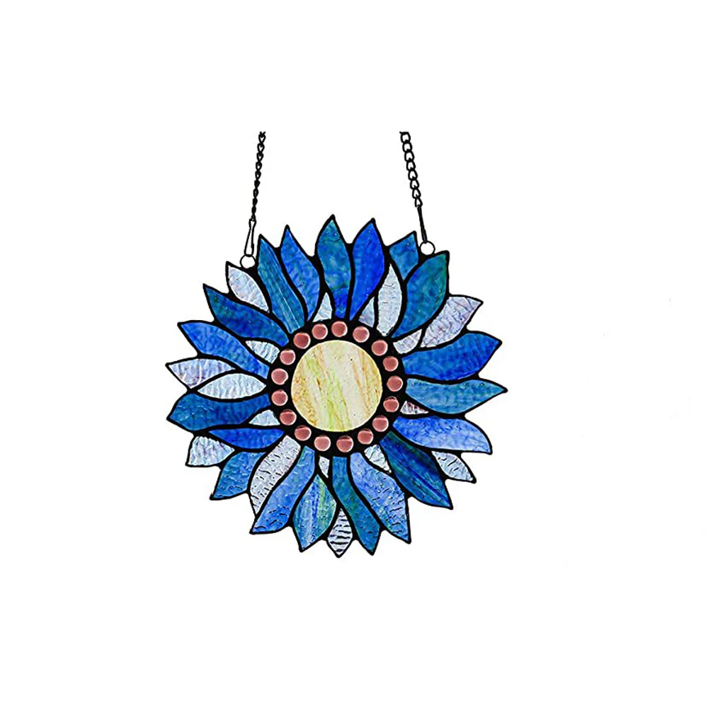 Capulina Sunflower Stained Glass Window Hangings - Image 13